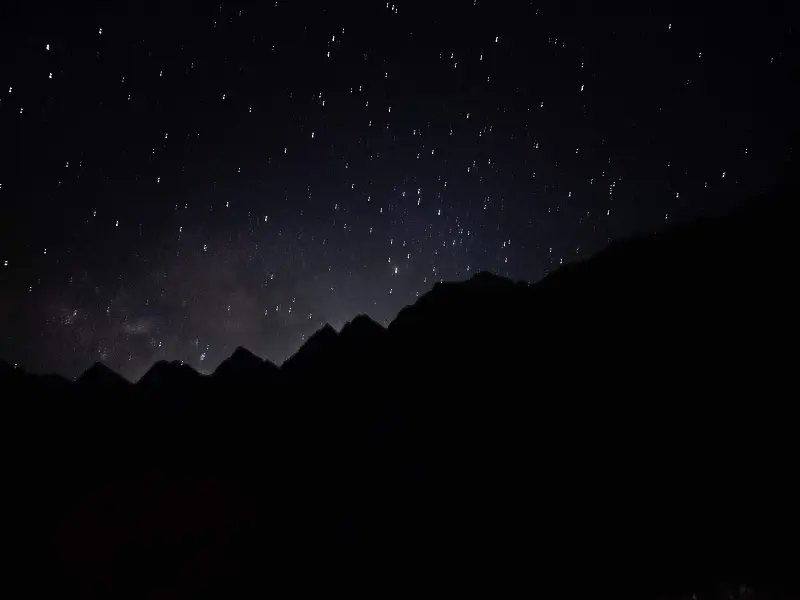 Friendship Peak 6 Seven Sisters night View