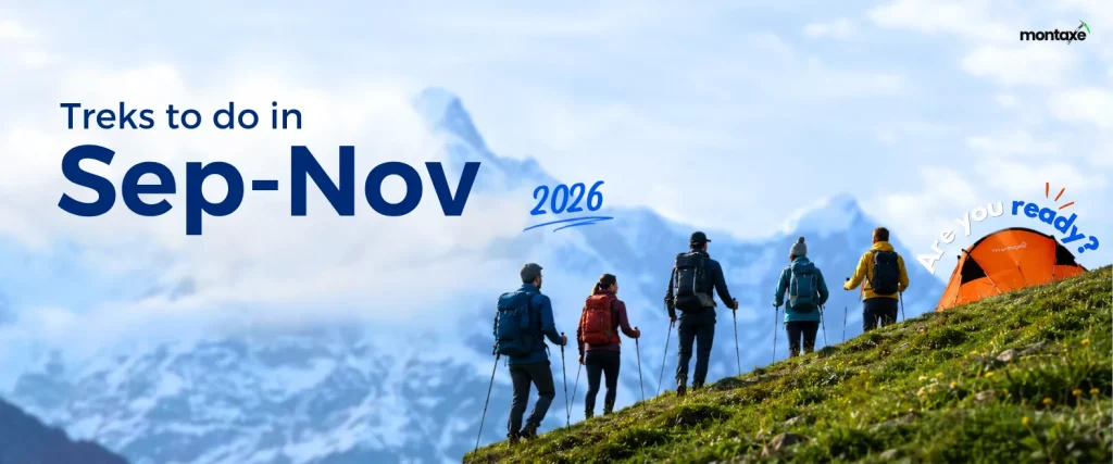 Trekkers hiking through a green mountain trail during September to November 2026 | Montaxe